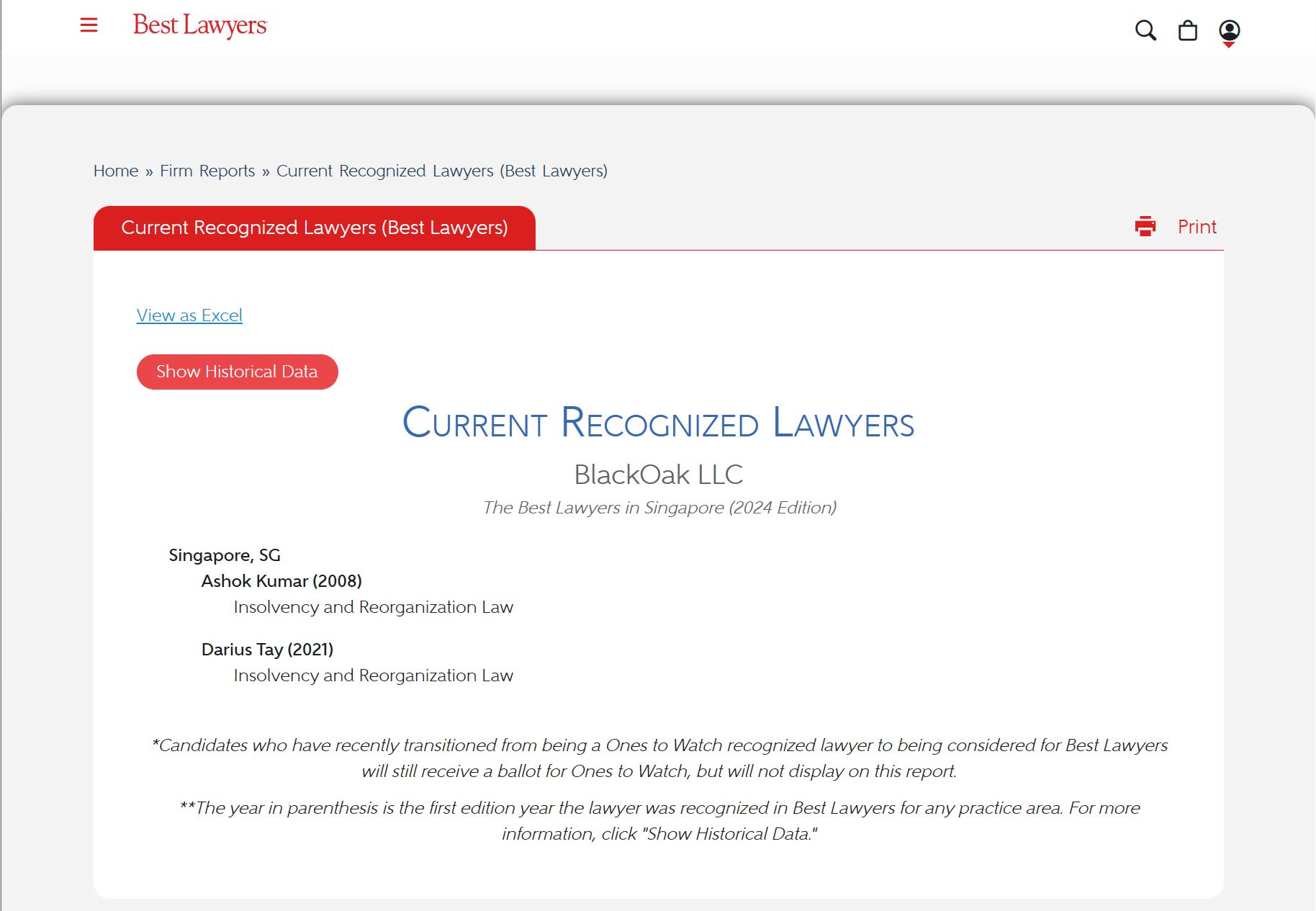 Best Lawyers in Singapore (2024 Edition)